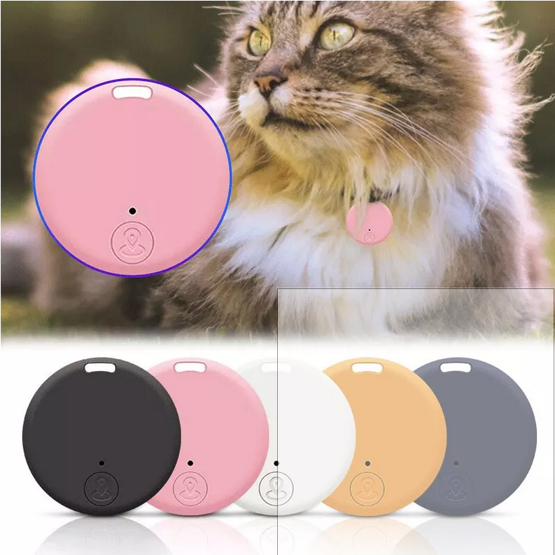 Médaille ronde Traceur GPS chien-chat